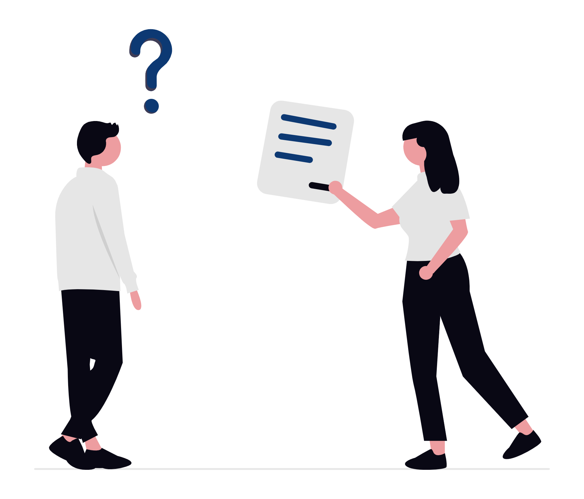 Pessoa sendo respondida